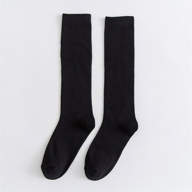 Calcetines largos de tubo hasta la pantorrilla, calcetines de tubo finos de primavera y otoño, calcetines de uniforme de estilo japonés para niños, medias vintage de color sólido