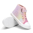 thumbnail image 2 of Kushyshoo Glitter Rainbow Toddler High Top Girls Sneakers Kids Walking Shoes 10M, 2 of 7