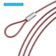 thumbnail image 5 of Candado de Cable de Seguridad Uxcell de Acero Inoxidable con Doble Bucle para Candado de Equipaje Rojo, 5 of 6