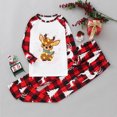 thumbnail image 2 of mgoYE Family Christmas Pajamas Matching Sets Womens Mens Pjs Long Sleeve Sleepwear Holiday Lounge Sets(Red,5-6 Years), 2 of 9