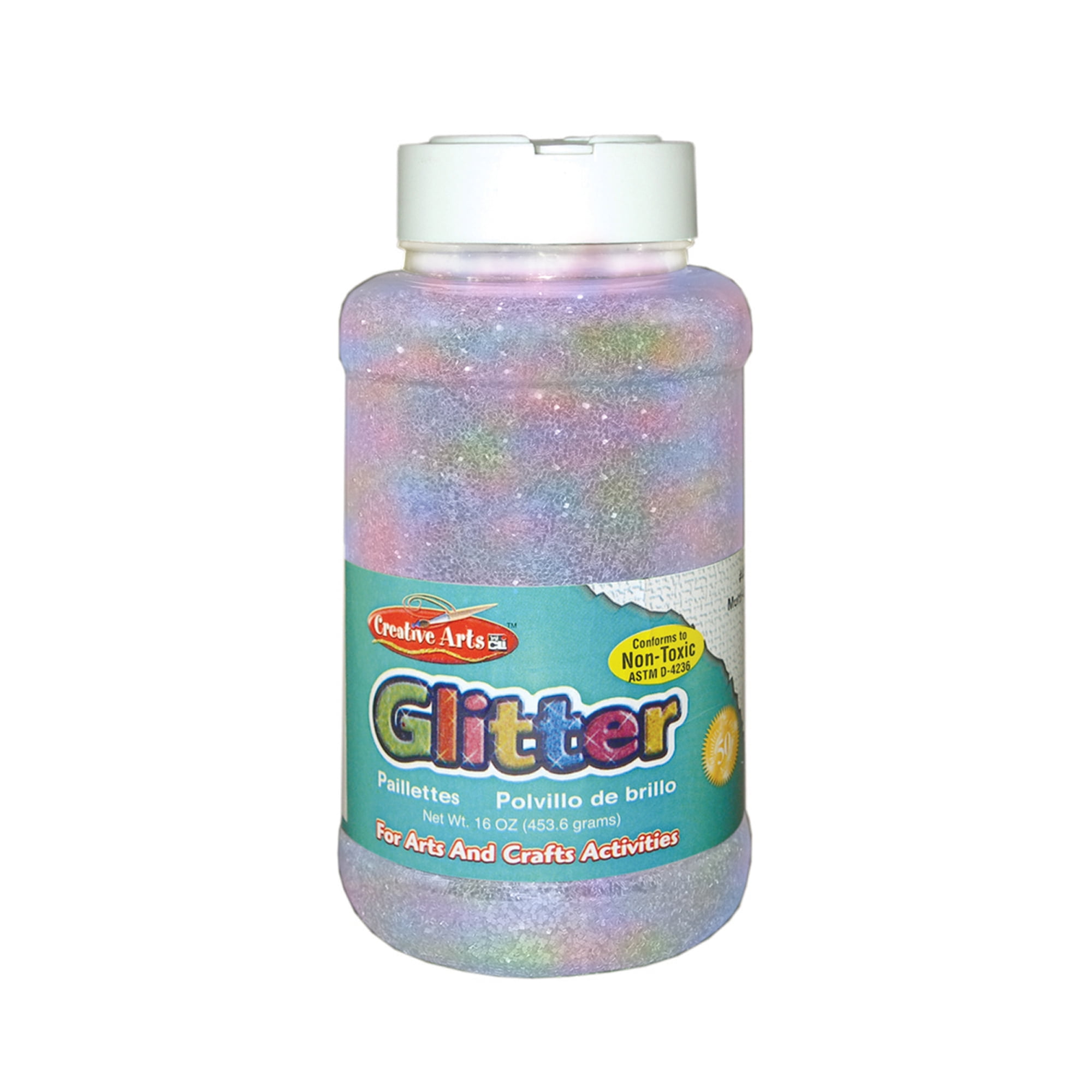 Creative Arts™ Glitter, 1 lb. Bottle, Iridescent, 3/pkg