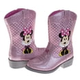 thumbnail image 4 of Botas Vaqueras Rosadas con Brillo de Minnie Mouse para Niñas, 4 of 6