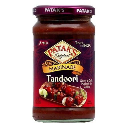 - Patak's Marinade & Grill Sauce Spicy Ginger & Garlic *Tandoori*, 11 OZ (Pack of 6)