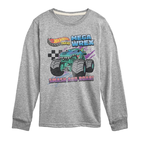 Hot Wheels - Mega Wrex - Youth Boys Long Sleeve Graphic T-Shirt