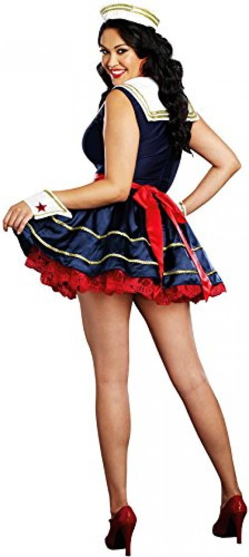 Fun World Women's Sweet Sailin' Plus Size Sailor Adult Costume 2X 22-24 
