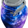 thumbnail image 3 of TISHITA Shawls Wrap Scarves Lamb Wool Lightweight Print Blanket for Wedding Restaurants gray blue, 3 of 5