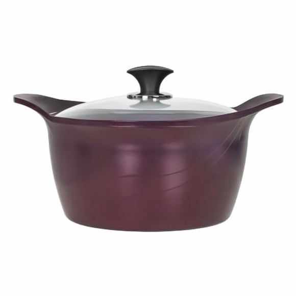 PurpleChef ""Jumbo Pot"" 7 Quart Nonstick Stock Pot Cookware w/Lid. INDUCTION COMPATIBLE