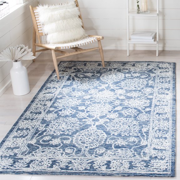 Safavieh Metro Josiah Medallion Area Rug, Natural/Blue, 6' x 6' Square