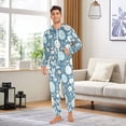 thumbnail image 6 of FORMRS Onesies Pajama for Adults Unisex Hoodie Winter Jumpsuit One Piece Sleepwear, Sizes S-2XL, Easter Eggs, 6 of 7