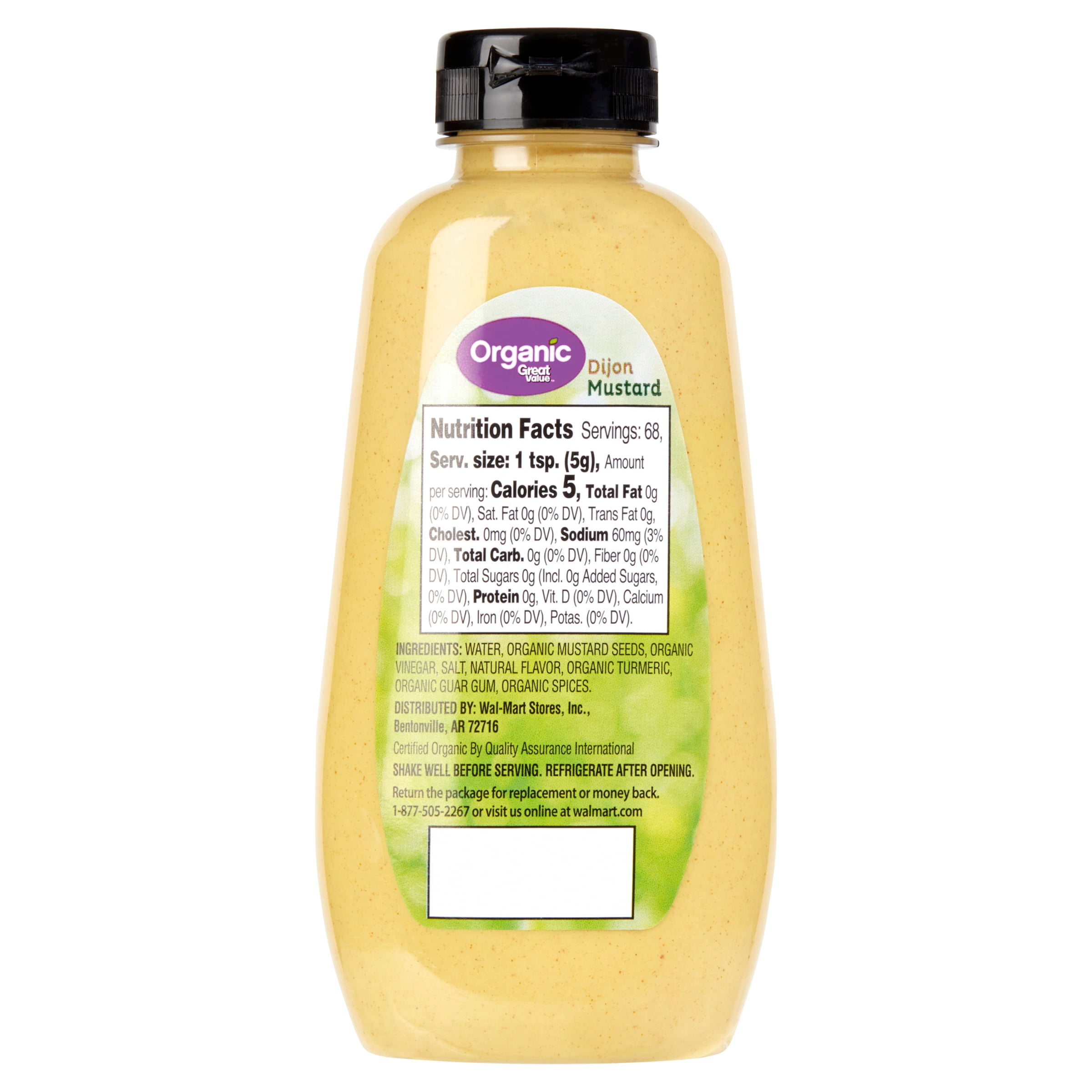 (3 pack) Great Value Organic Dijon Mustard, 12 oz