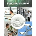 thumbnail image 5 of UltraPoE 100ft Cat6 Ethernet Cable 2 Pack, 10G 550Mhz 24AWG Internet LAN Cable, RJ45 Network Cord for Modem/ Router/PC/Gaming, White, 5 of 7