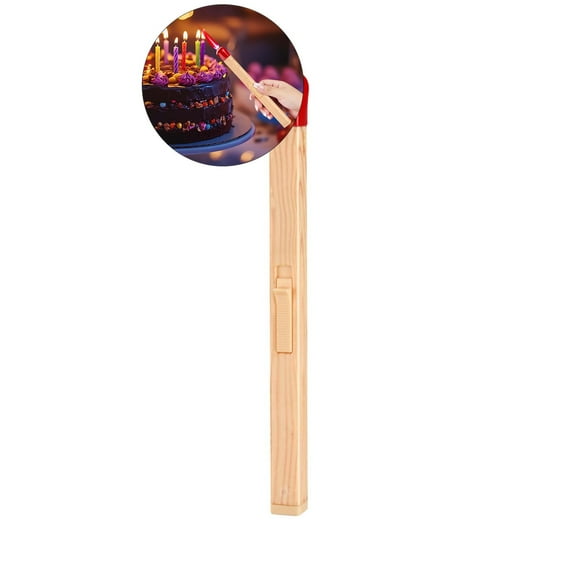 WNFJR Match Stick Lighter, Creative Match Shaped Lighter, Refillable Novelty Lighter, Adjustable Large Stick Lighter Kitchen BBQ Camping Lighter
