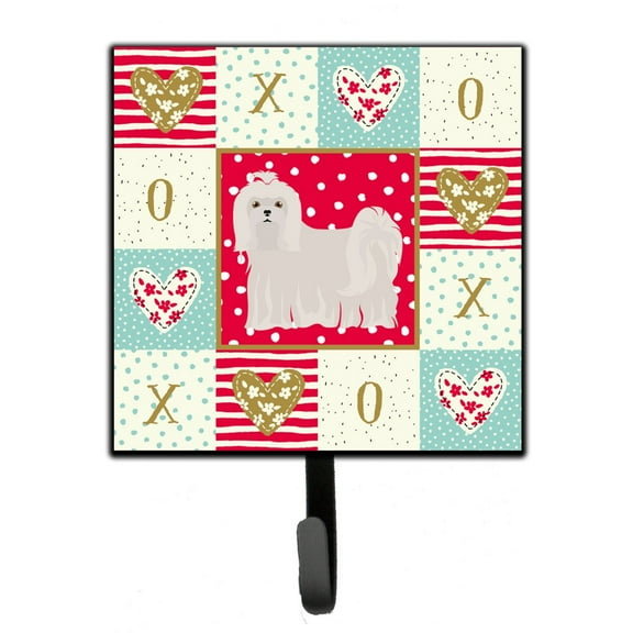 Maltese Love Leash or Key Holder Red