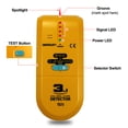 thumbnail image 2 of Allsun 3 in 1 Stud Finder Multi Wall Scanner Electronic Sensor Wire Cable Wall Metal Detector Finder with LED Display for Wood AC Wire Metal Studs Detection TS73(Yellow), 2 of 8