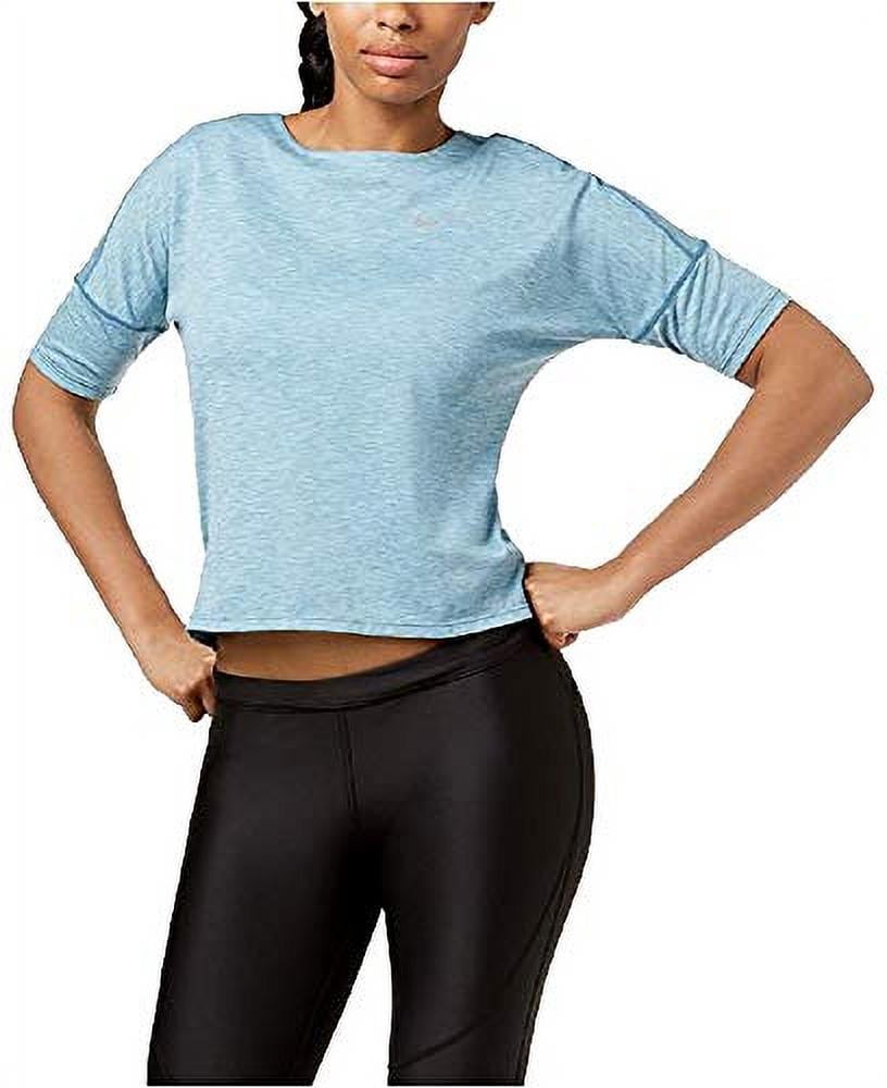 Geometría desagradable Manía Nike Dry Medalist Cropped Running Top Womens shirt MSRP $85 Blue XL -  Walmart.com