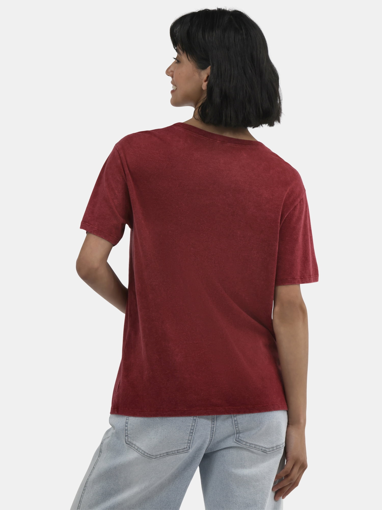 Time and Tru AC/DC Flames Women's Graphic Tee, Sizes XS-XXXL
