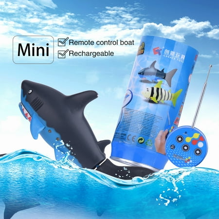 - EECOO Radio Remote-Controlled Toy Soda Can Radio Shark RC Electric Water Kid's Toy