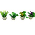 thumbnail image 1 of Miniature Plant Model Mini Flower Pot Ornament for Decoration 4Pcs, 1 of 1