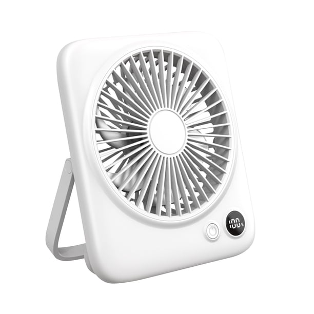 Clearance!Ventilador de escritorio, ventilador personal, pequeño ventilador de mesa portátil y 4 velocidades, ventilador personal de viento fuerte, se puede utilizar como banco de energía