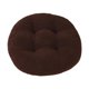 thumbnail image 2 of Almohadilla de almohada redonda de la almohadilla de 18 pulgadas de colchón de heces para sillas de comedor en casa marrón oscuro, 2 of 8
