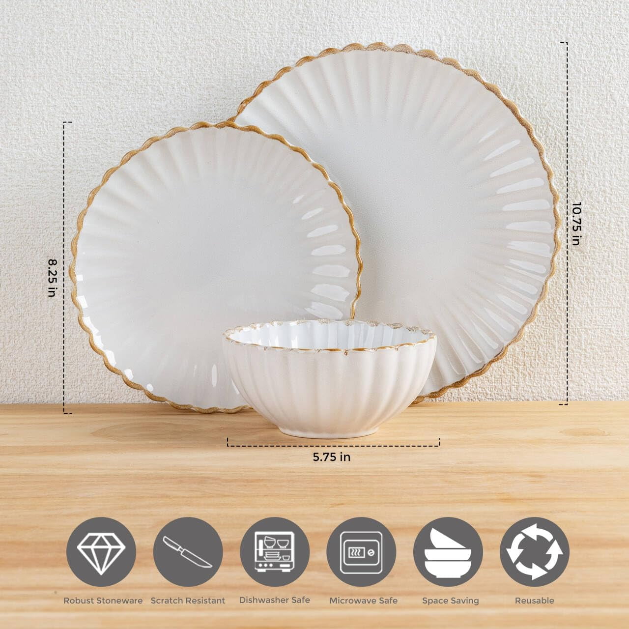 Anchor Hocking Glass Dinnerware Set, 12 Piece Set - Walmart.com