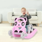 Yotoy Deluxe Rocking Horse Slide Children's Rocking Horse Combination Four-In-One Baby One-Year-Old Gift Large Thickening 1-6 Years Old Rocking Chair Trojan