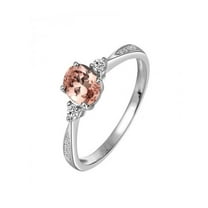 Three Stone Trilogy 1.25 Carat Morganite and Diamond Engagement Ring in 14k White Gold morganite and diamond engagement ring