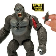 MonsterVerse 6” Ferocious Skull Island Kong Figure with Battle Damage, Helicopter and Propeller Accessory