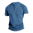 thumbnail image 1 of Hauts de Performance à Manches Courtes pour Usage Quotidien - Chemise Décontractée Intemporelle Unie pour Hommes, 1 of 4