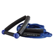 Hyperlite 97000042 25 Foot Surf Wakeboard Waterski Breaded Rope w/ Handle, Blue
