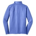 thumbnail image 6 of Mens Sport Wick Stretch 1/2 Zip Polyester/Spandex Pullover True Royal Heather S, 6 of 7
