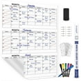 thumbnail image 2 of Large 36"x48" Quarterly White Board Calendar Dry Erase Calendar for Wall 3 Month Big Dry Erase Wall Calendar  Monthly Dry Erase Board Planner Includes 6 Markers Eraser Push Pins & Mounting Tape, 2 of 10