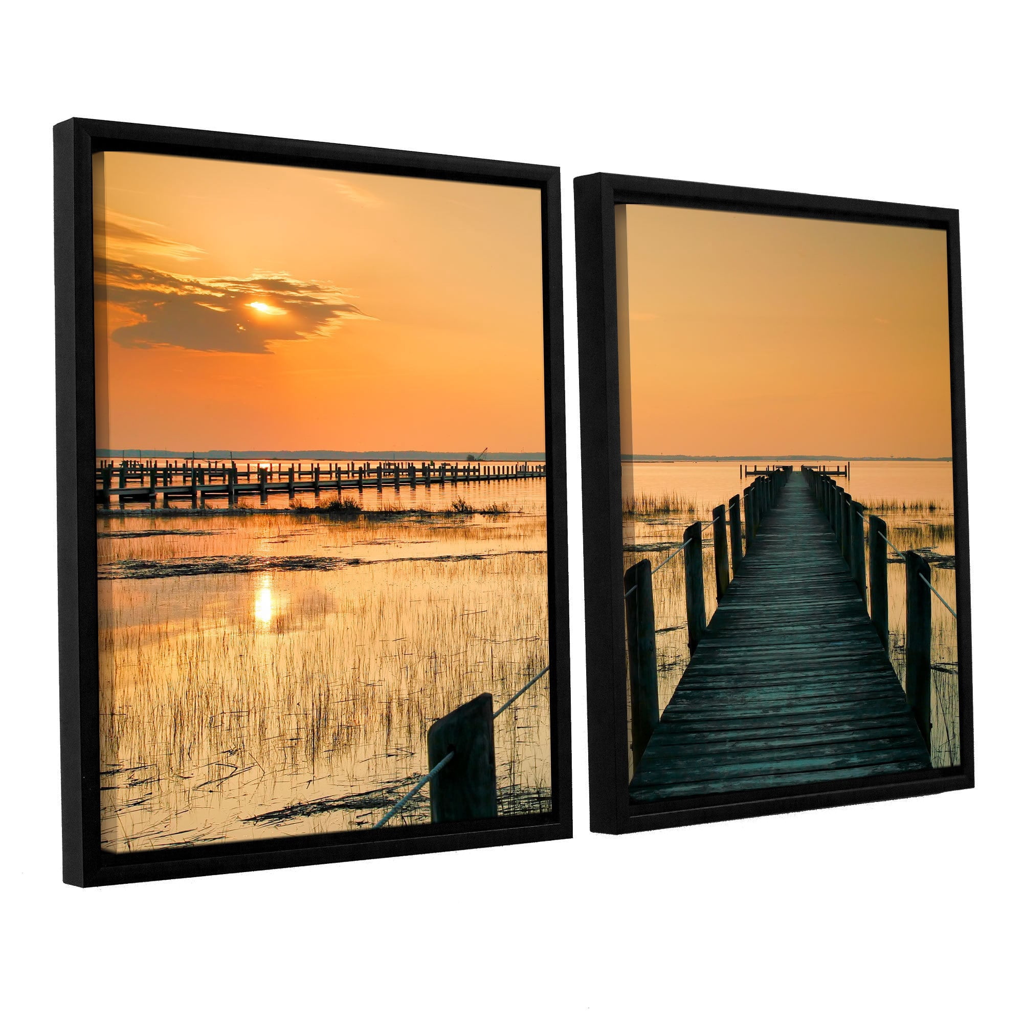 ArtWall Steve Ainsworth "Quiet Time" 2-Piece Floater Framed Canvas Set