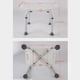 thumbnail image 5 of Silla de baño ajustable en altura para adultos mayores y embarazadas, color blanco, fabricada en aleación de aluminio resistente, con soporte para ducha manual y capacidad de carga de 136 kg., 5 of 7