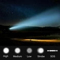 thumbnail image 4 of 2PK Bright Powerful Flashlight XHP70 Rechargeable Zoom Torch Tactical LED Flashlight, 4 of 7