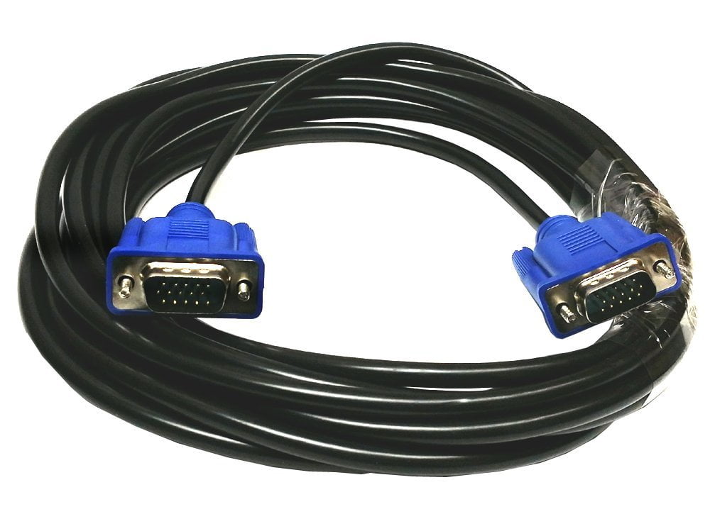 Displays 9.8ft Standard 15-Pin Computer Monitor Cable Connectors for Projectors HDTVs VGA-to-VGA Cable Male to Male 