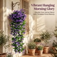 thumbnail image 5 of Withaffect Outdoor/Indoor UV Resistant & Waterproof Artificial Flower Decor - 33" UV Resistant Faux Morning Glory Flowers - Fake Outdoor Plants for Porch Balcony Garden Decor, 5 of 8