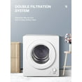 Compact Dryer, 2.9 cu.ft FOHERE Portable Clothes Dryers, 1400W Vented