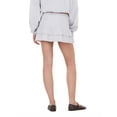 thumbnail image 4 of Forever 21 Women's Tiered Skort with Built-In Shorts and Drawstring Waist, Ruffle Mini Skirt Shorts Combo, Soft Knit Casual Lounge and Active Style, Grey, XXS-XXL, 4 of 6