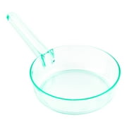 Restaurantware-1 Ounce Disposable Dessert Cups, 100 Mini Sauce Dishes - Sauce Pan Design, Serve Condiments, Snacks or Samples, Seagreen Plastic Small Appetizer Plates, For Parties or Catered Events,