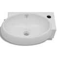 thumbnail image 5 of vidaXL Ceramic Sink Basin Faucet & Overflow Hole Bathroom White, 5 of 7