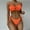 Orange, variant on Great Gifts for Less Ofreoo Women Push Up Bikini Set Knot Front Underwire Swimsuits Low-Rise Bathing Suit