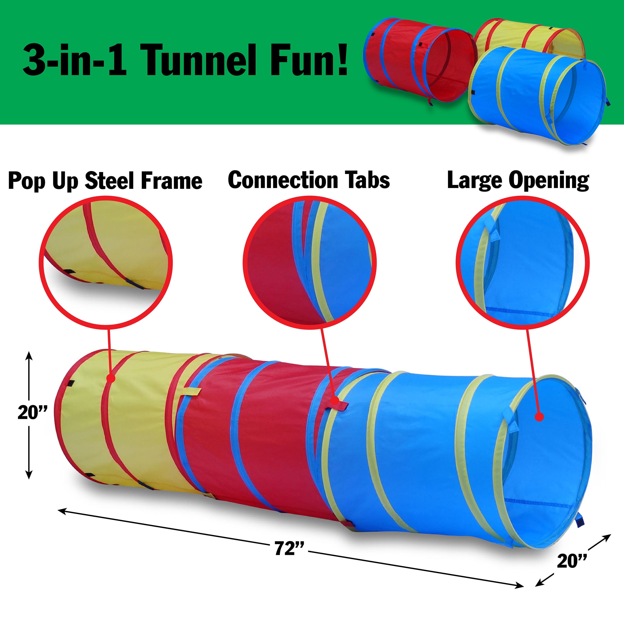 gigatent action play tent and tunnels