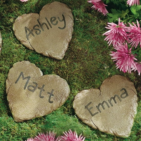 personalized garden heart and