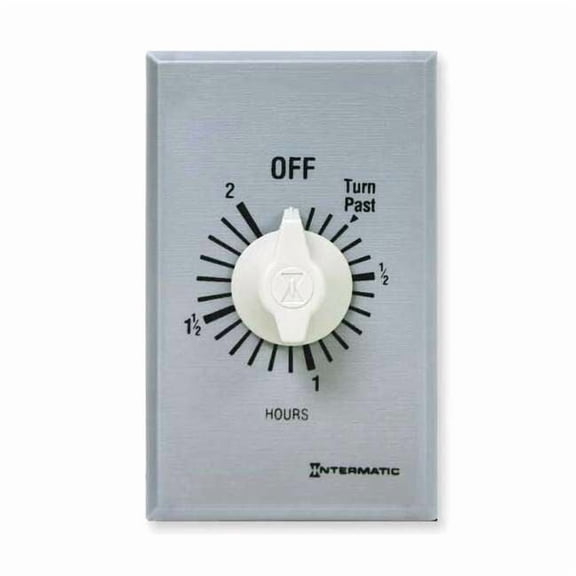 Intermatic Timer,Spring Wound,2 Hr,SPDT,Silver FF32H