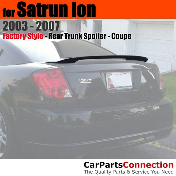 Trunk Spoiler Compatible With 2003 2004 2005 2006 2007 Saturn Ion Coupe Factory Style 2-Post Pedestal Primer