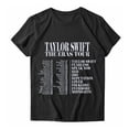 thumbnail image 2 of TayIor Sw1ft Chemises, Tyler Sw1ft Merch, Tyler Sw1ft, Mode Décontractée Imprimée Col Rond Manches Courtes Blouse Femmes Graphique Amateur de Musique Chemises TKFASHION Blanc P, 2 of 7