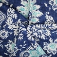 thumbnail image 5 of 6ix Tailors  50 x 132 in. Osha Pole Top Drapery Panel Pair, Blue & Aqua, 5 of 5
