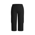 thumbnail image 5 of FAHXNVB Women's Cargo Capri Pants Solid Color Elastic Waist Hinking Pants with Pockets Summer Loose Fit Fashion Casual Pants, 5 of 5