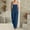 Blue, variant on Womens Jumpsuits Summer Button Strap Wide Leg Overalls Solid Color Cotton Linen Sleeveless Romper with Pockets Beach Vacation Outfit